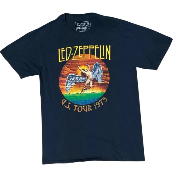 🗡️ Led Zeppelin‎ Tour ‘75 Tee 🕊️ Angelic Rage | Men’s M - Picture 2 of 5